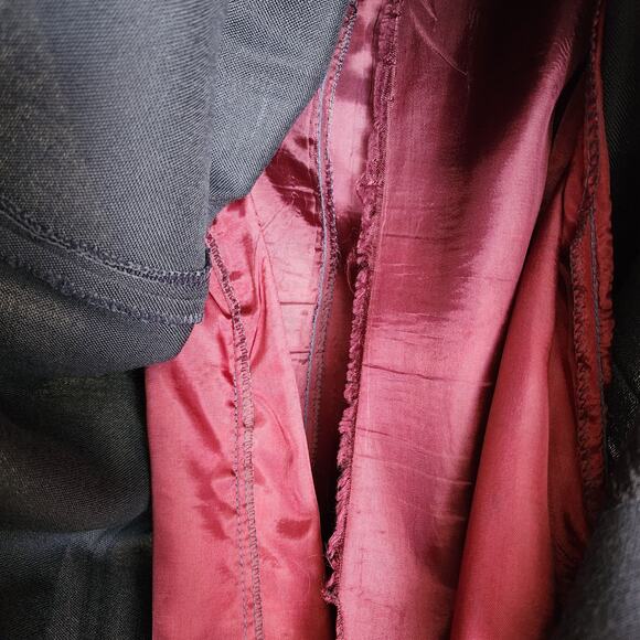 Christian Dior Vintage High Waisted Navy Blue Pleated Midi Skirt Size 14 - Picture 4 of 9